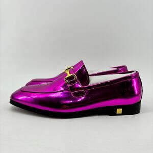 Erphpre Paul Mens Sz 12 Purple Tuxedo Patent Leather Metallic Loafer Dress Shoes